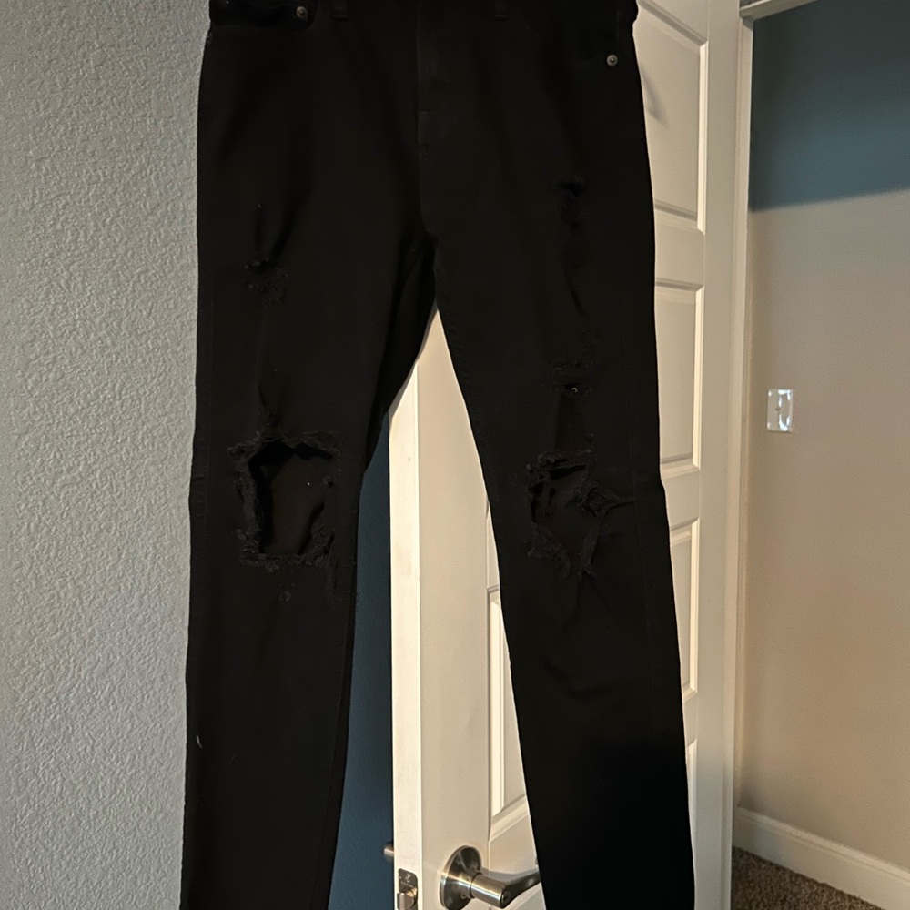 Hollister Men's Black Straight Jeans